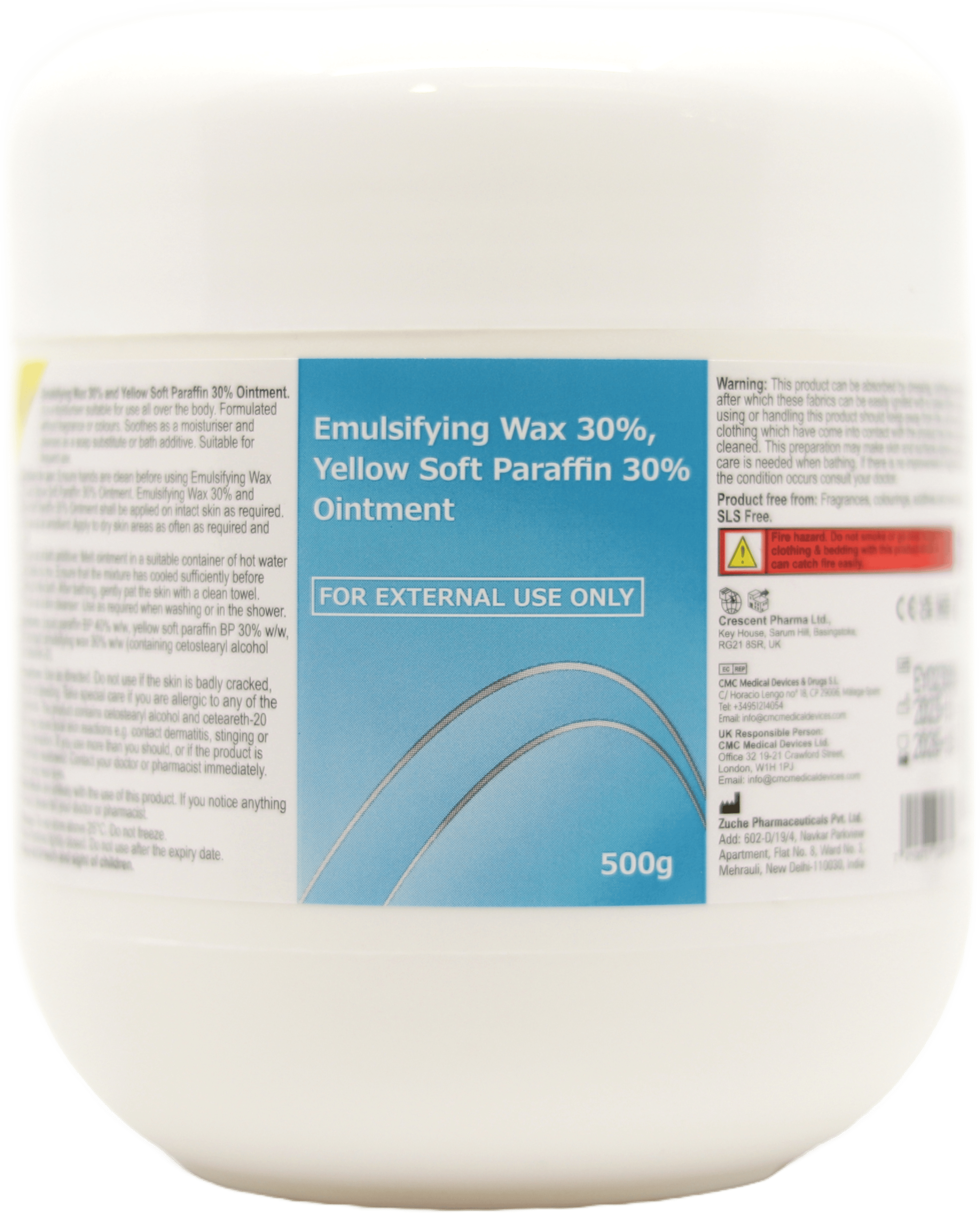 Crescent Pharma Emulsifying Wax & Soft Paraffin Ointment 500g