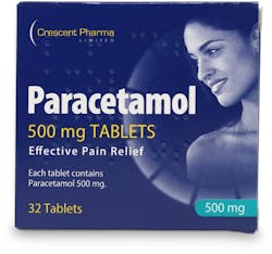 Crescent Pharma Paracetamol 500mg 32 Tablets