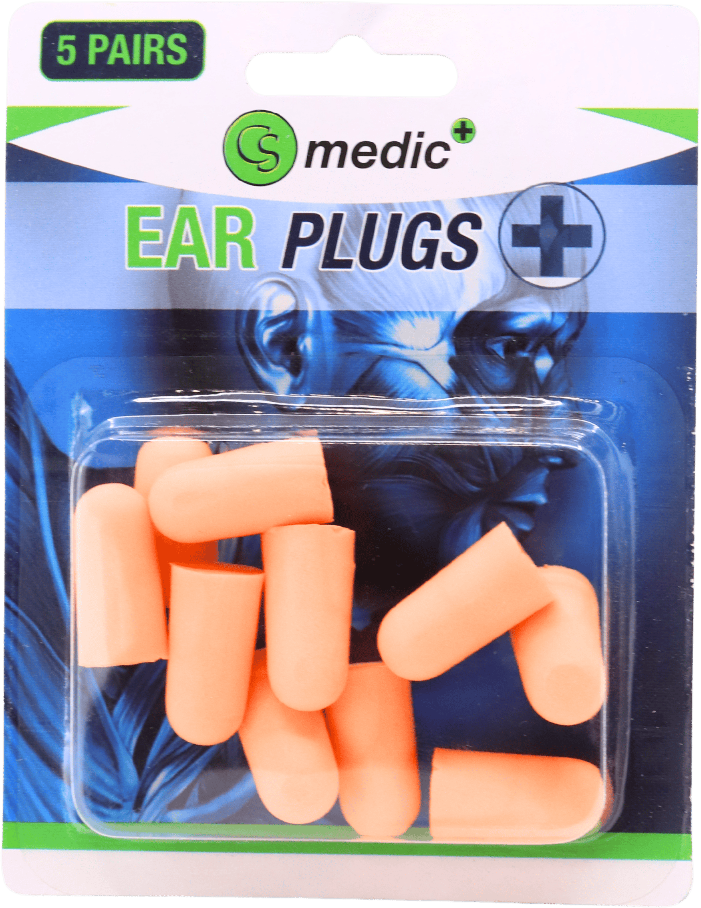 CS Medic Ear Plugs 5 Pairs