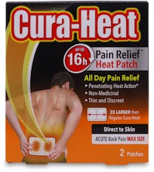 Cura-Heat Max Size Direct To Skin 2 pack