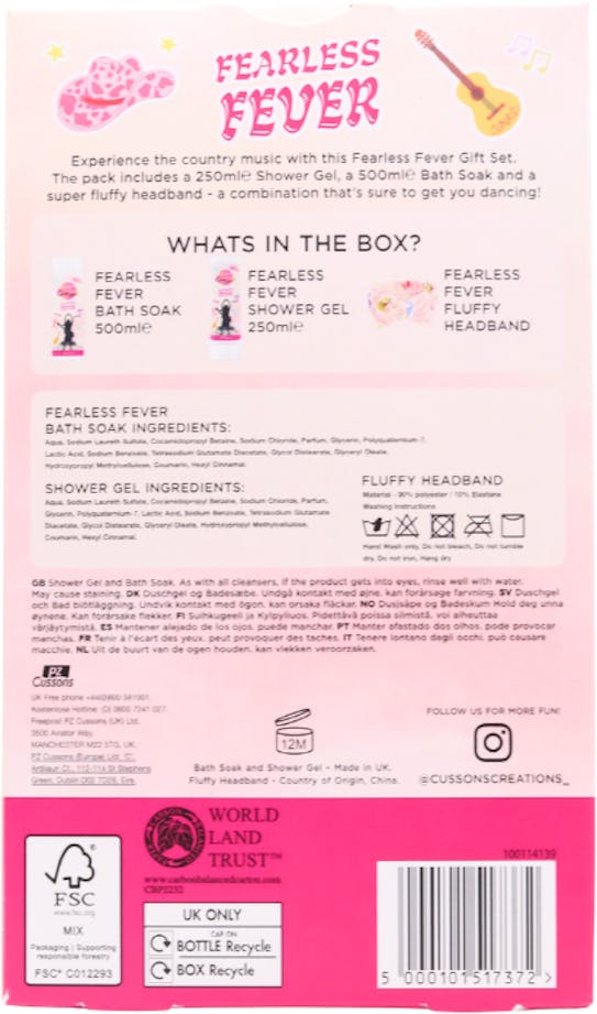 Cussons Creations Wash Gift Set Fearless Fever - 2