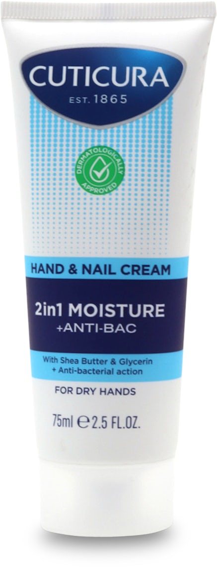 Cuticura 2in1 Anti Bac Hand & Nail Cream 75ml