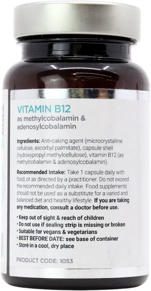 Cytoplan B12 Methylcobalamin & Adenosylcobalamin 60 Capsules - 3