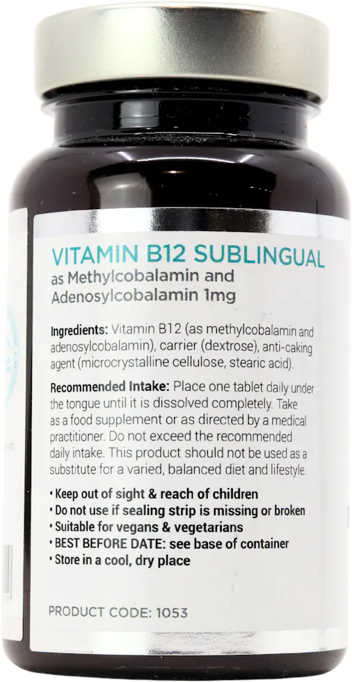 Cytoplan B12 Methylcobalamin & Adenosylcobalamin Sublingual 60 Tablets - 3