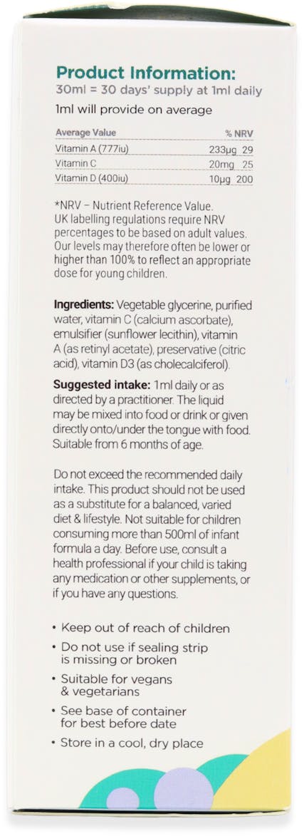 Cytoplan Children’s A, C & D Drops 30ml - 3