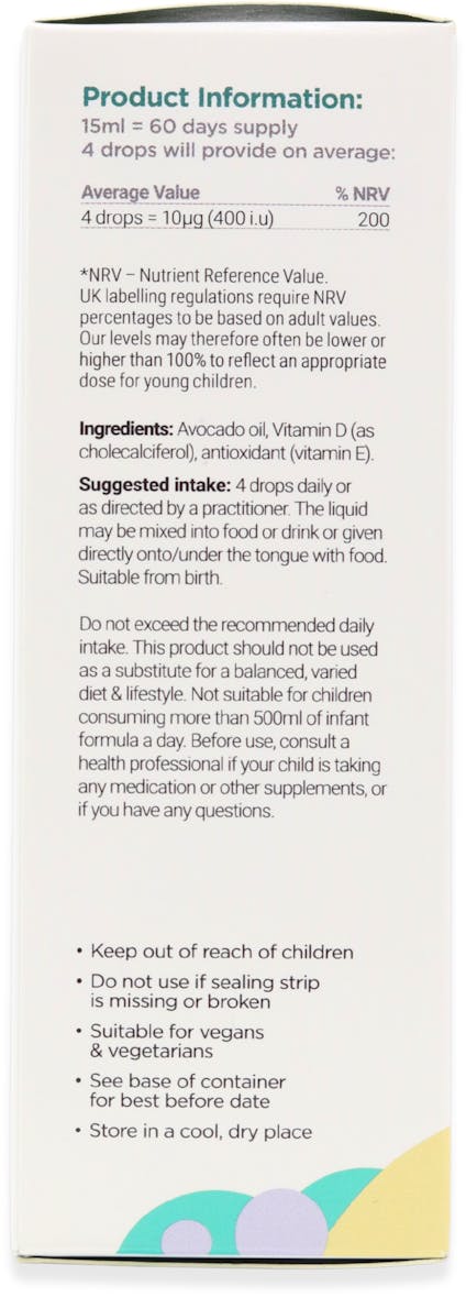 Cytoplan Children's Vitamin D3 Drops 15ml - 3