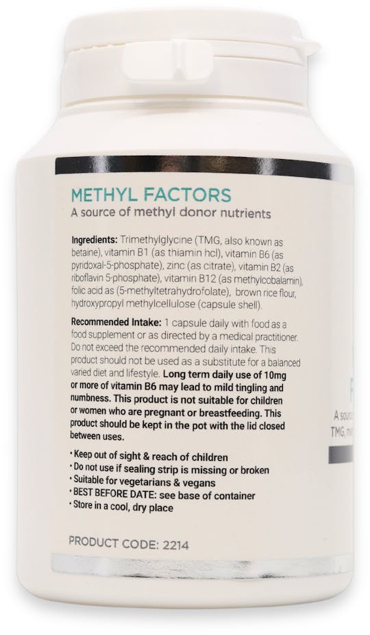 Cytoplan Methyl Factors 60 Capsules - 3