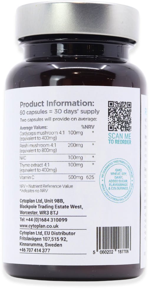 Cytoplan Respiratory Support 60 Capsules - 2