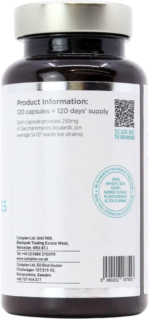 Cytoplan Saccharomyces Boulardii 250mg 120 Capsules - 2