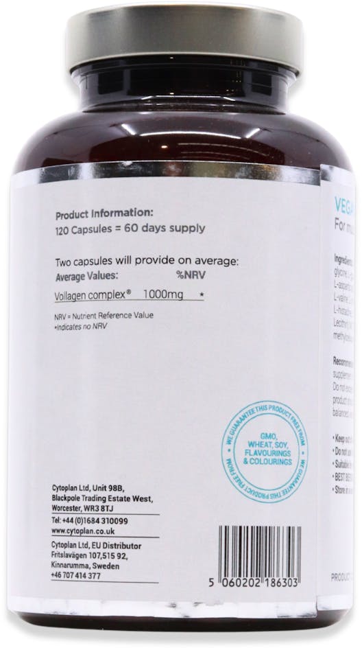 Cytoplan Vegan Collagen 120 Capsules - 3
