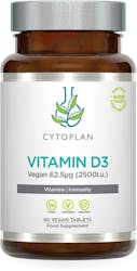 Cytoplan Vegan Vitamin D3 62.5μg 60 Tablets