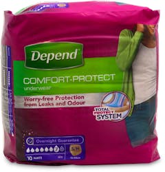 Depend Comfort Protect For Women Small/Medium 10 Pack
