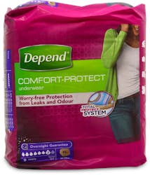 Depend Comfort Protect For Women Extra Large 9 Pack