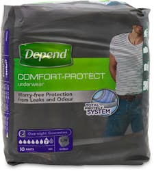 Depend Comfort Protect For Men Small/Medium 10 Pack