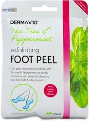 Derma V10 Tea Tree And Peppermint Exfoliating Foot Peel