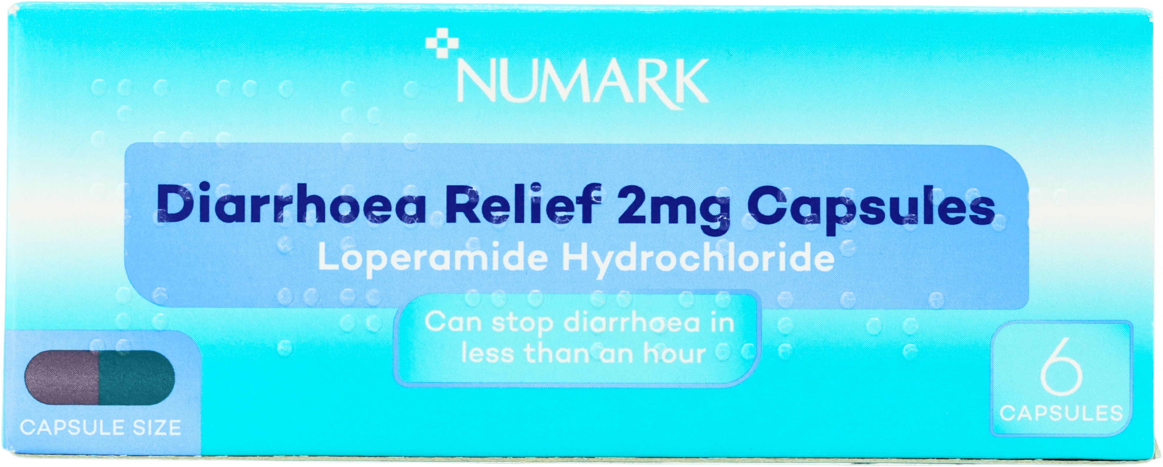 Numark Diarrhoea Relief Loperamide Hydrochloride 2mg 6 Capsules