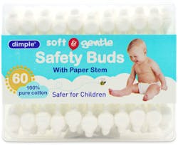Dimple Safety Cotton Buds 60 Pack