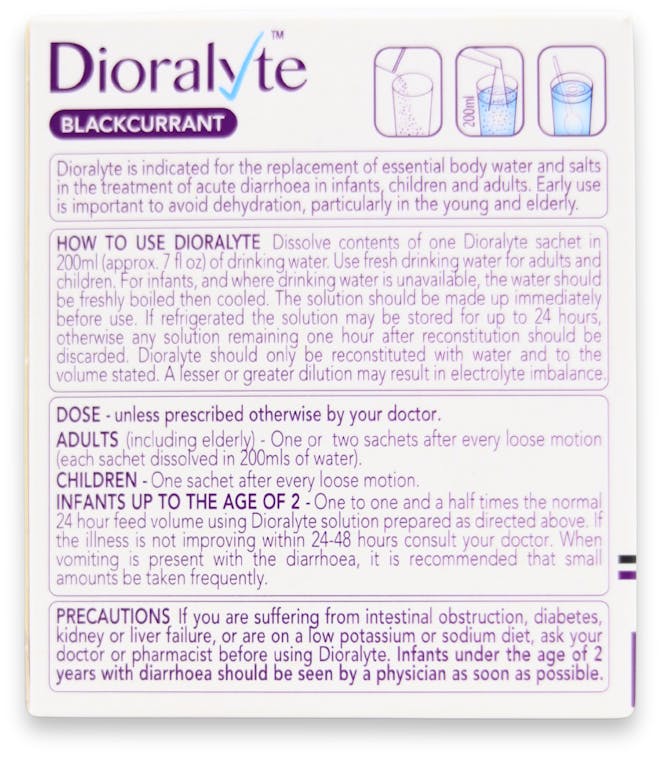 Dioralyte Relief Blackcurrant 6 Sachets - 2