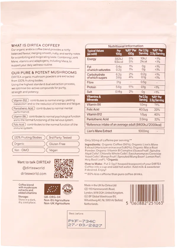 DIRTEA Coffee Mushroom Superblend 150g - 2