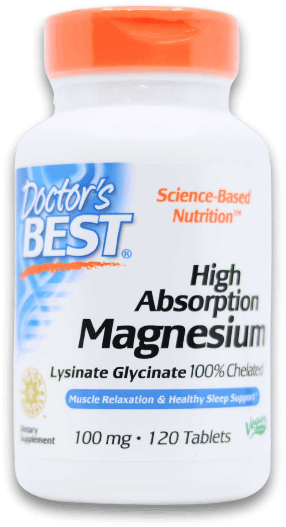 Doctor's Best High Absorption Magnesium 100 Mg 120 Tablets | Medino