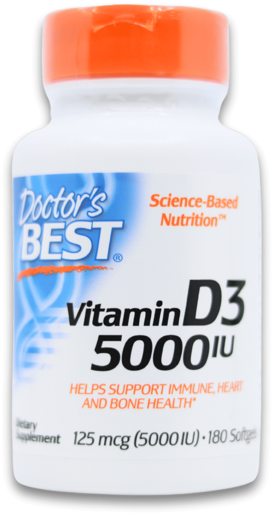 Doctor's Best Vitamin D3 5000 IU 180 Softgels