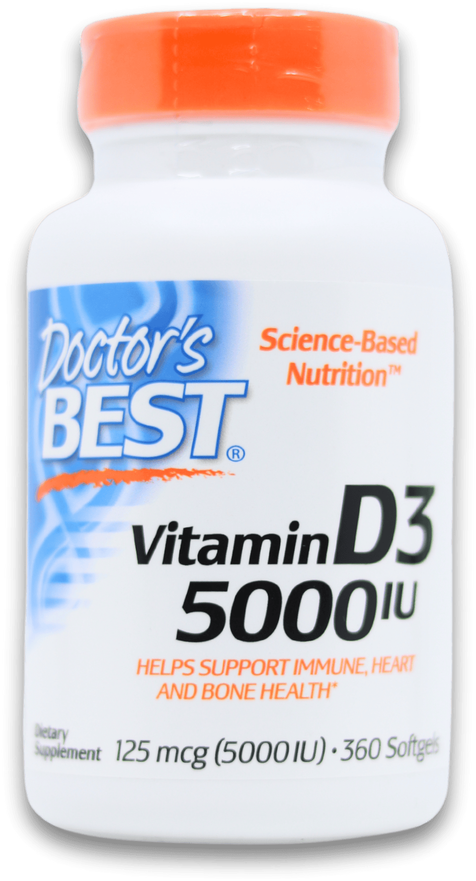 Doctor's Best Vitamin D3 5000IU 360 Softgels