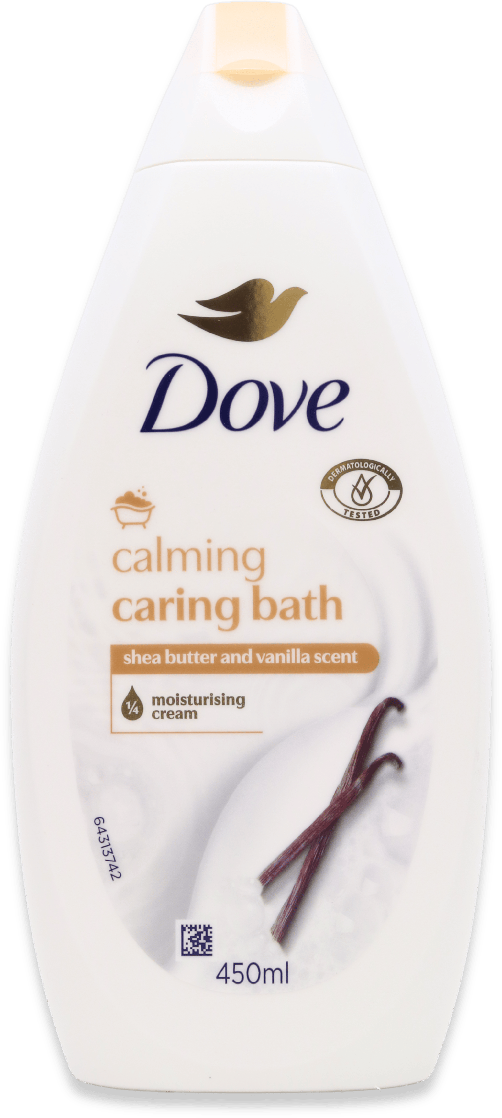 Dove Calming Caring Bath Moisturising Cream 450ml