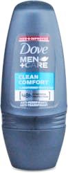 Dove for Men Clean Comfort Deodorant Roll On 50ml
