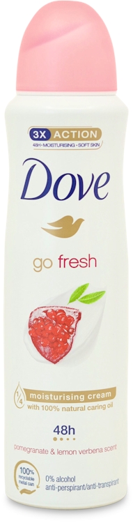 Photos - Deodorant Dove Go Fresh Antiperspirant  Aerosol Pomegranate 150ml 