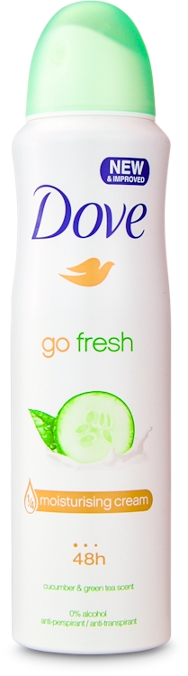 Photos - Deodorant Dove Go Fresh Cucumber and Green Tea Antiperspirant Aerosol 150ml 