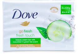 Dove Go Fresh Touch Beauty Cream Bar 100g 2 Pack