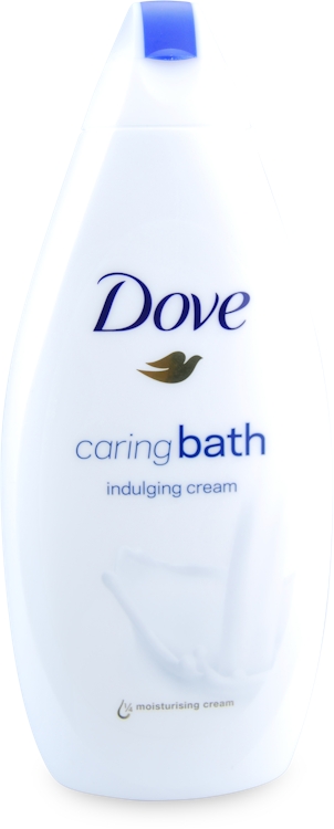 Dove Caring Bath Indulging Cream Bath Soak with Moisturising Cream, 3x450ml - White