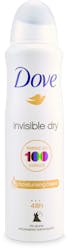 Dove Invisible Dry Aerosol Antiperspirant Deodorant 150ml