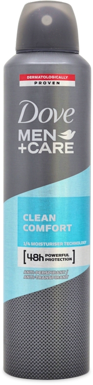 Photos - Deodorant Dove Men+Care Antiperspirant Clean Comfort 250ml 