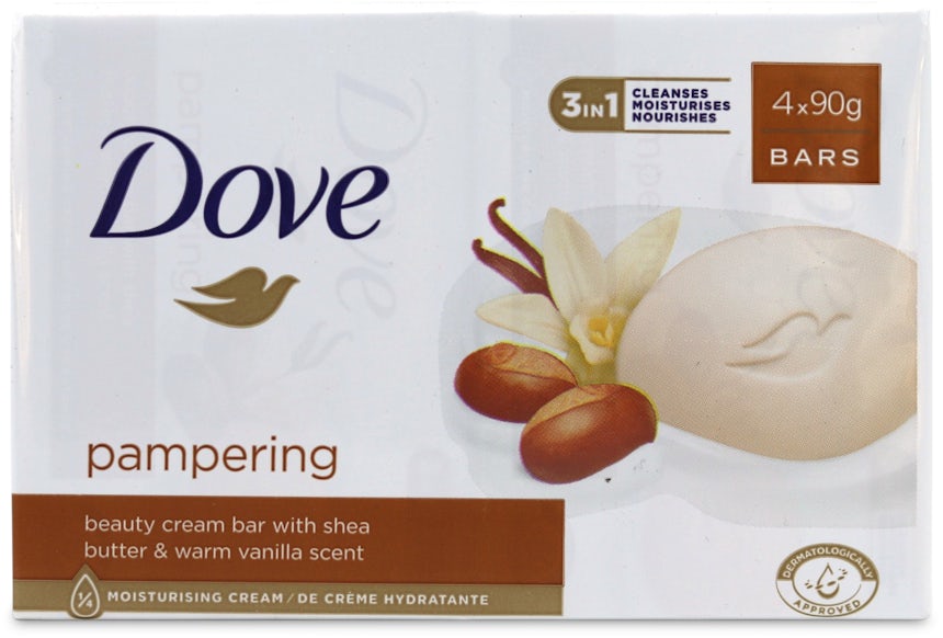 Dove Purely Pampering Shea Butter Beauty Soap Bar 90g 4 Pack