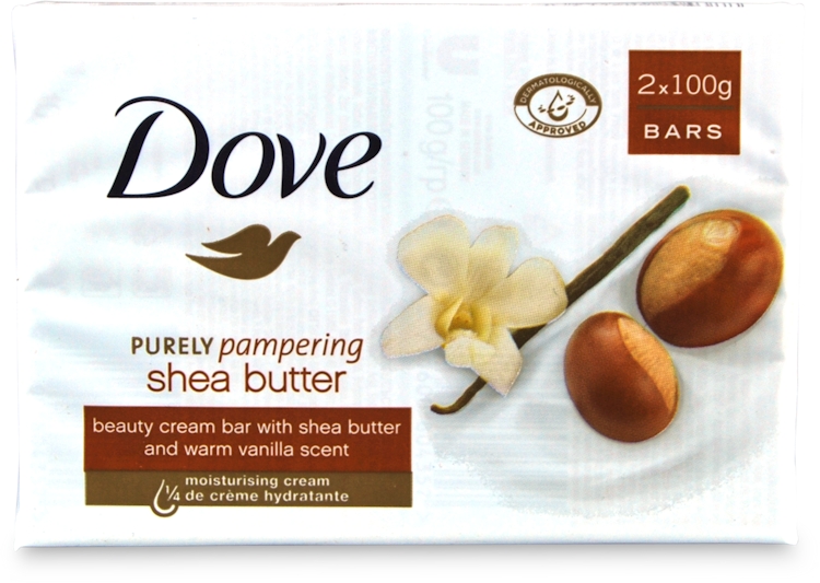 Photos - Cream / Lotion Dove Purely Pampering Shea Butter Beauty Cream Bar 100g 2 Pack 