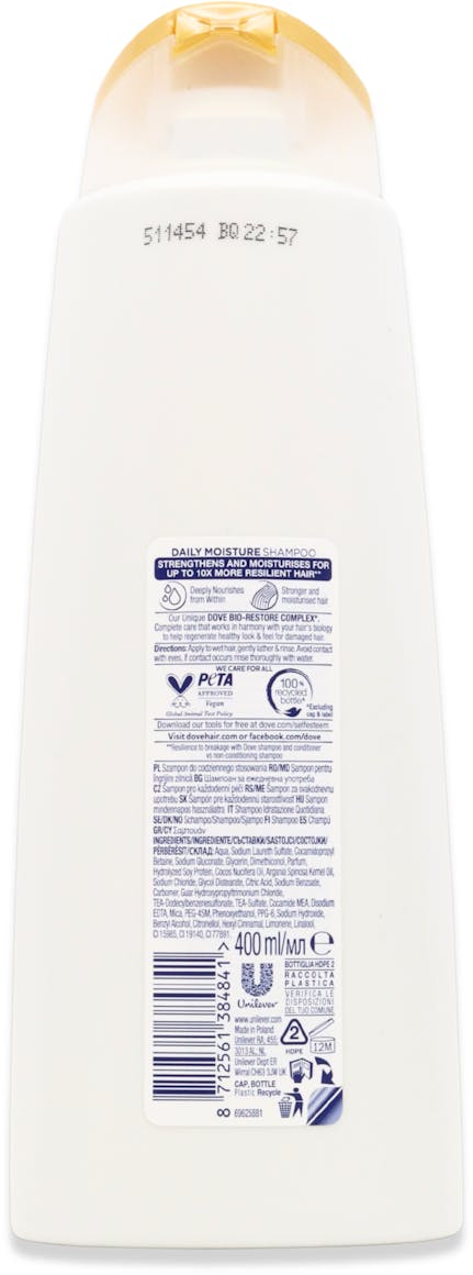 Dove Daily Moisture Shampoo 400ml - 2