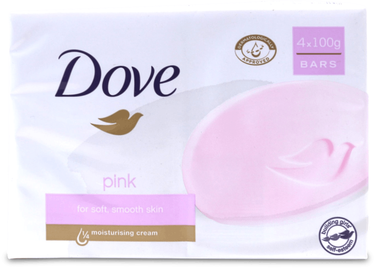 Dove Soap Pink 4x100g Bar | Medino