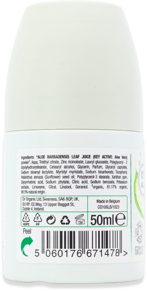 Dr. Organic Aloe Vera Deodorant 50ml - 2