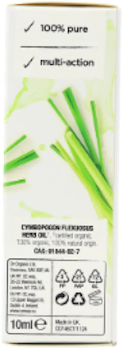 Dr. Organic Lemon Grass Essential Oil 10ml - 2