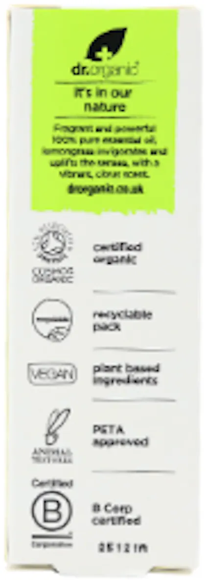 Dr. Organic Lemon Grass Essential Oil 10ml - 3