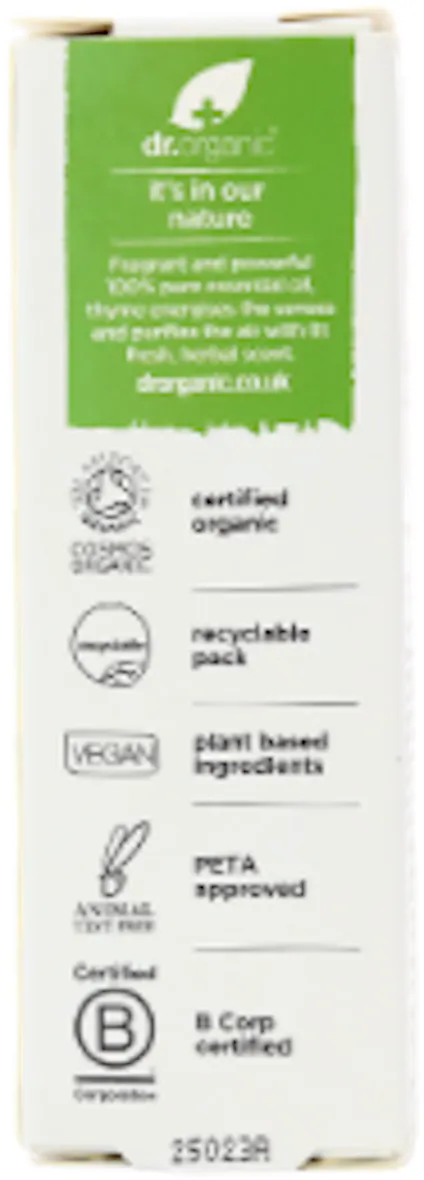 Dr. Organic Thyme Essential Oil 10ml - 3