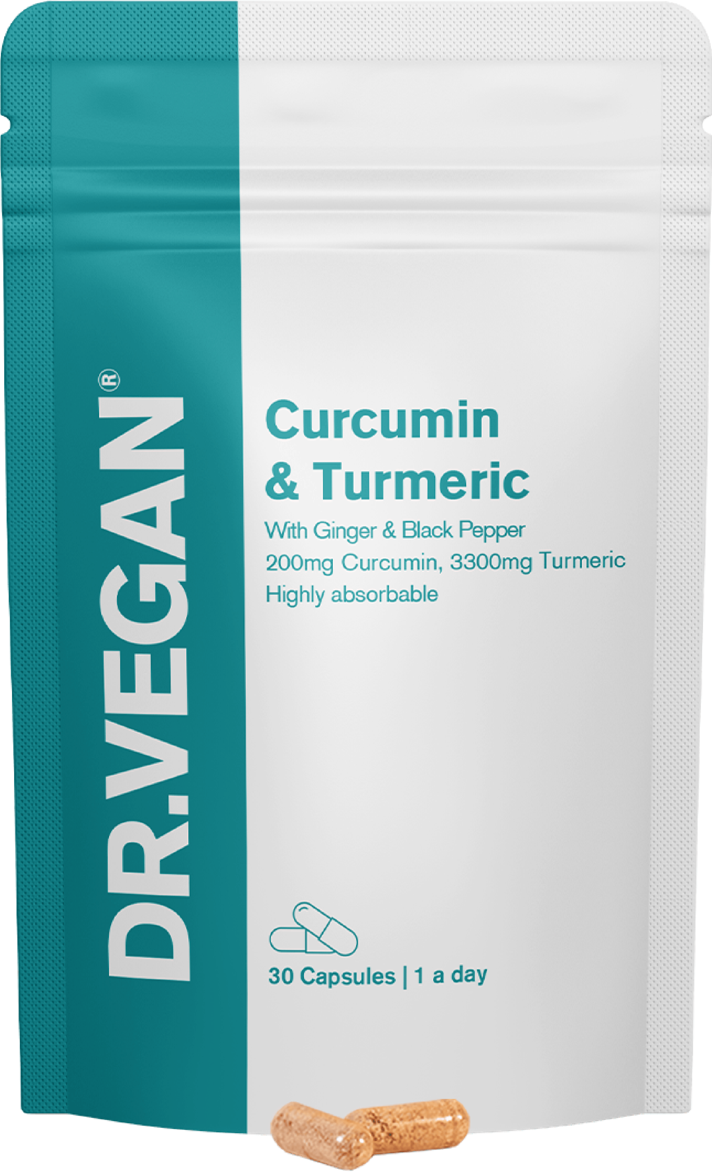 DR.VEGAN Curcumin & Turmeric 30 Capsules