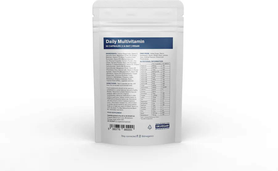 DR.VEGAN Daily Multi-Vitamin 60 Capsules - 2