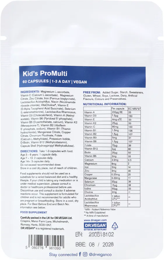 DR. VEGAN Kid's ProMulti 60 Capsules - 2