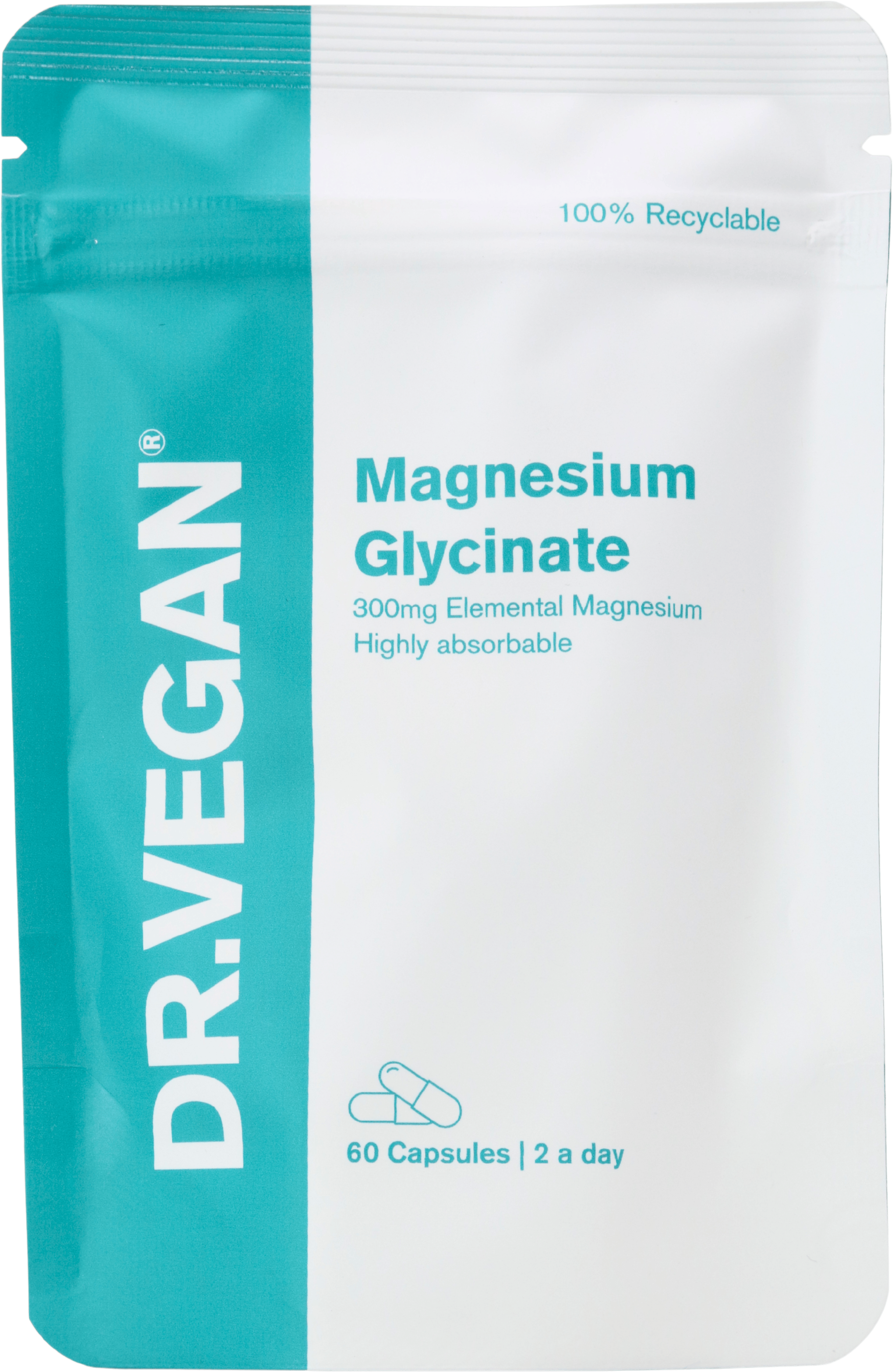 DR VEGAN Magnesium Glycinate 300mg 60 Capsules