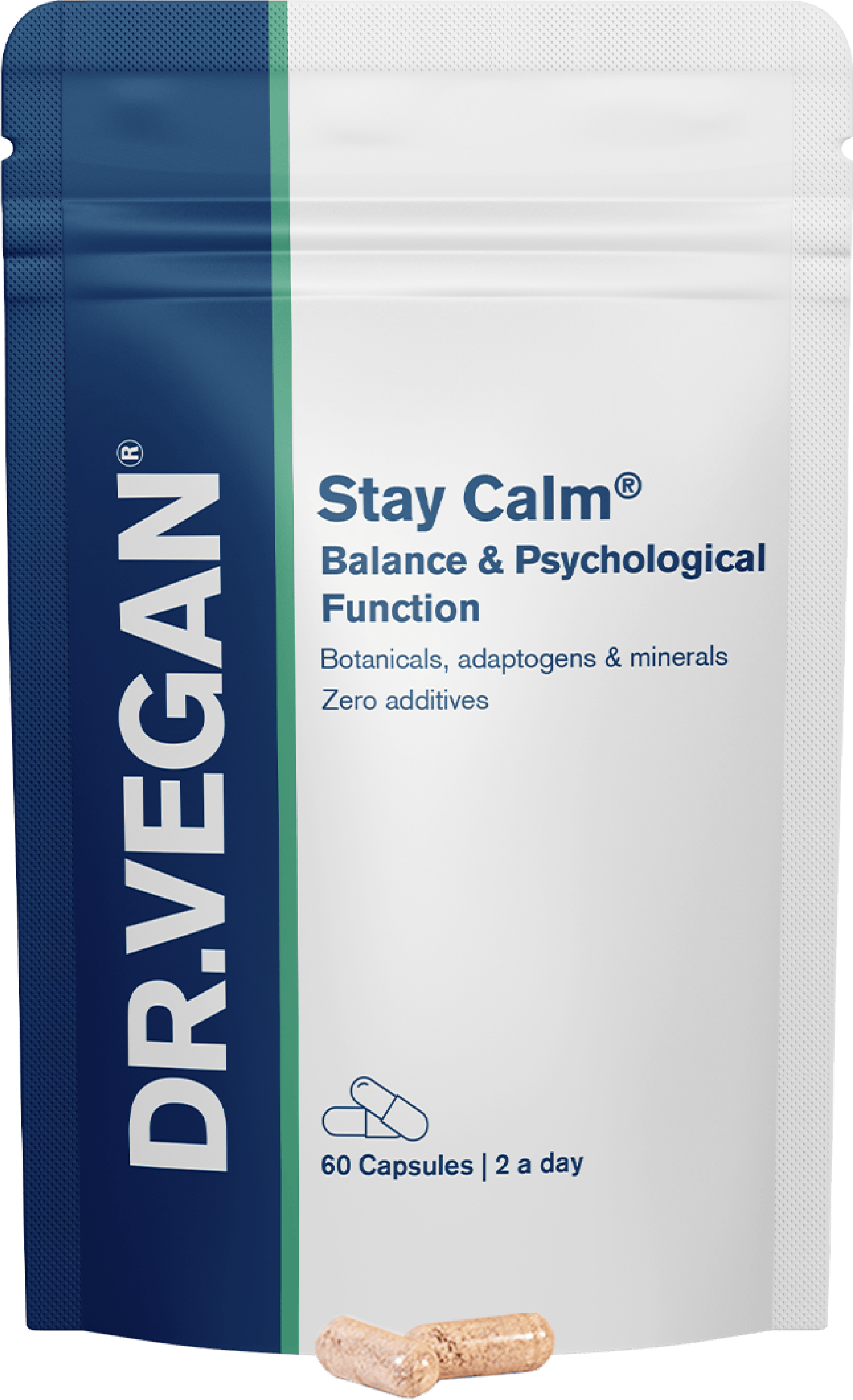 DR.VEGAN Stay Calm Manage Stress & Anxiety 60 Capsules