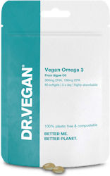 DR.VEGAN Vegan Omega 3 300mg DHA 150 EPA 60 Softgels