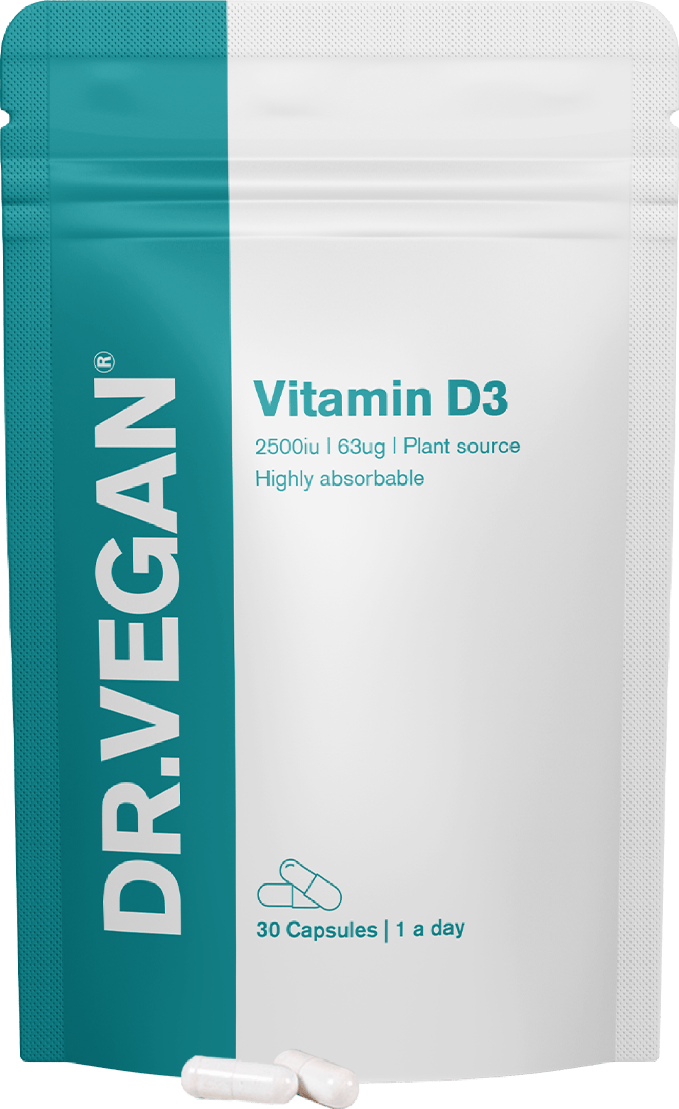 DR.VEGAN Vitamin D3 2500iu 30 Capsules
