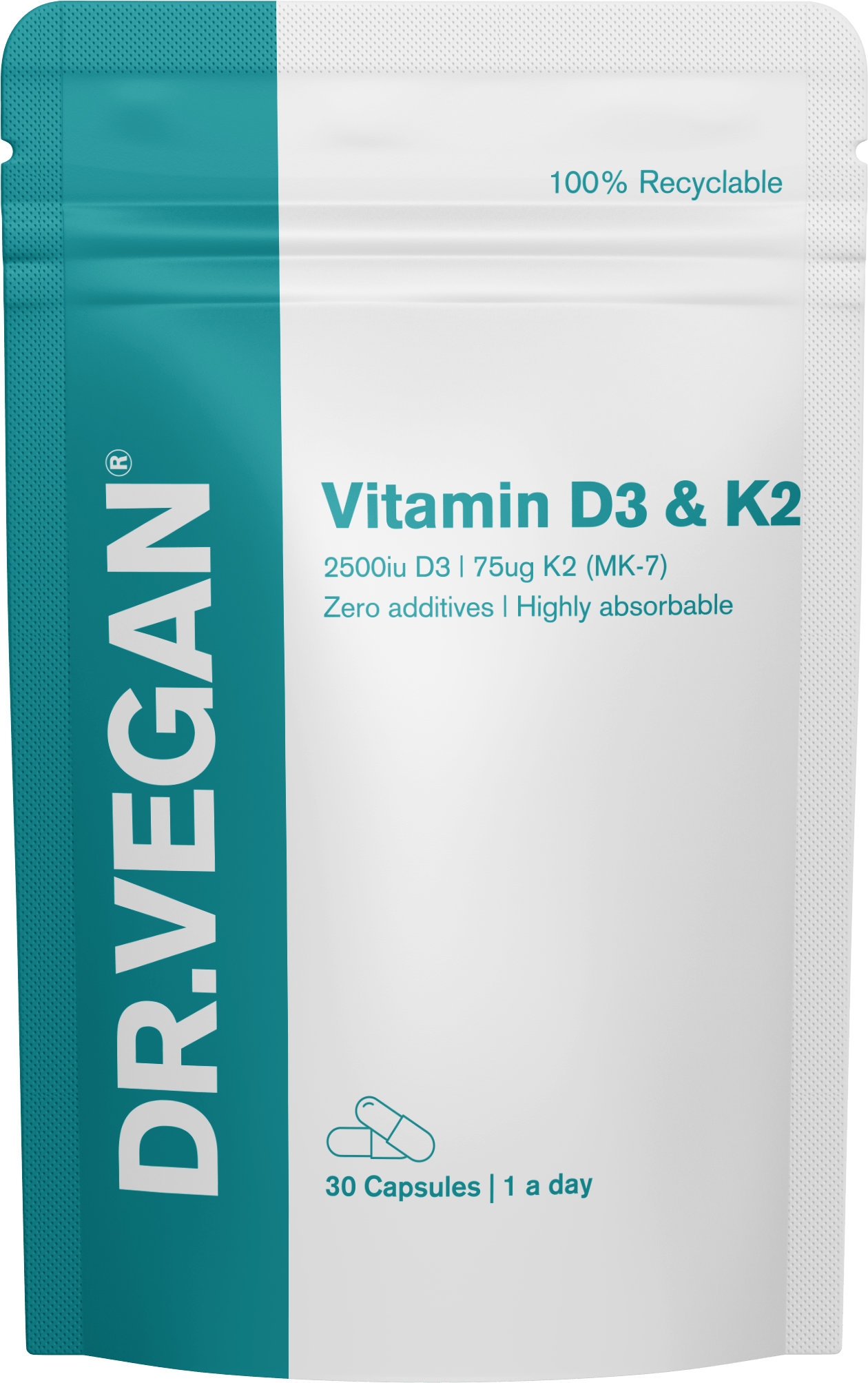 DR.VEGAN Vitamin D3 & K2 30 Capsules